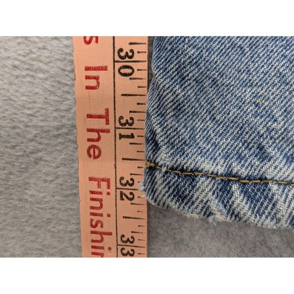 Carhartt Jeans Mens 42x32 Blue Relaxed Fit Flannel Lined Workwear Darkstone B172 - Picture 10 of 16